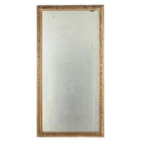 Large Rectangular Carved and Gilt Wall Mirror