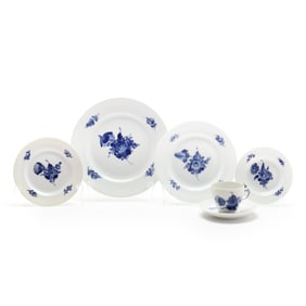 Royal Copenhagen  Blue Flowers  Tableware, (73) Pieces