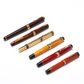 Six Assorted Fountain Pens