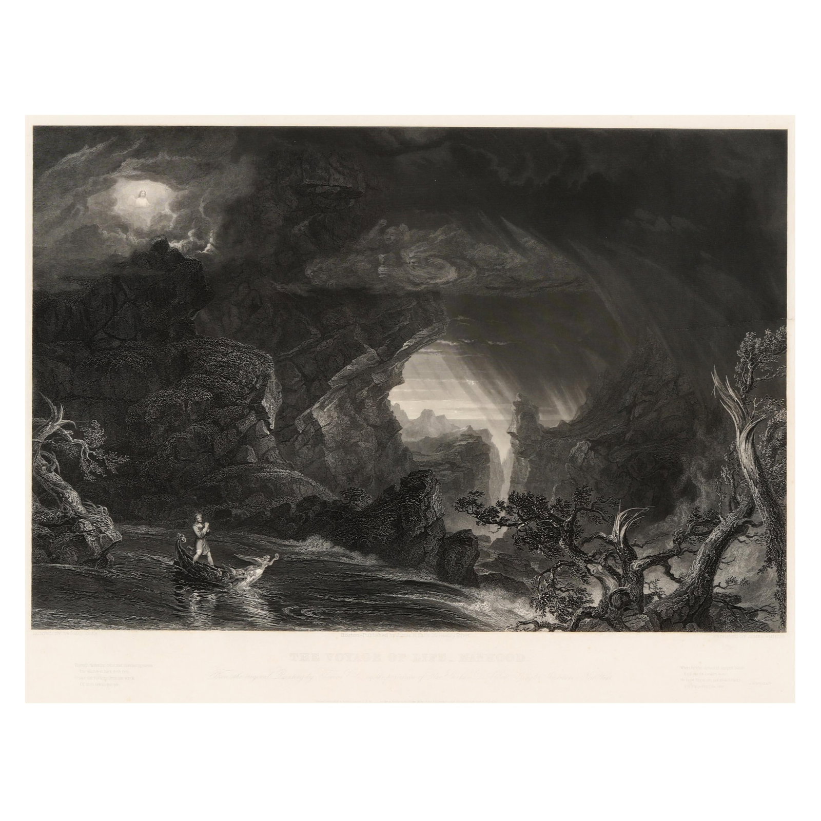After Thomas Cole (American, 1801-1848), The Voyage of Life: Manhood: After Thomas Cole (American, 1801-1848), The Voyage of Life: Manhoodengraving, second half of 19th century, engraved by James Smilie (American, 1833-1909), published by James H. Earle, Boston, matted