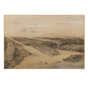 After John Bachmann (American, fl. 1849-1885),  View of New York and Vicinity