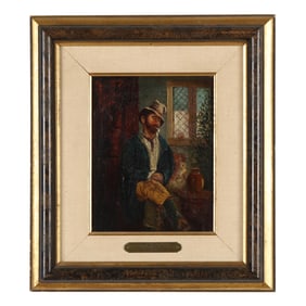 T. A. Berry (English, Late 19th Century), Man with Pipe