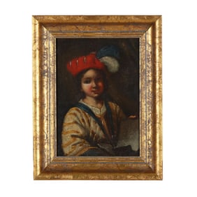 Manner of Antonio Mercurio Amorosi (Italian,1660-1738), Young Boy Holding a Drawing