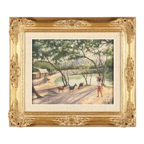 Jose Requena (Venezuela, b. 1913),  Paisaje Larense