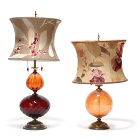 Two Kinzig Design Tall Table Lamps