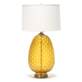 Oversized Glass Pineapple Table Lamp