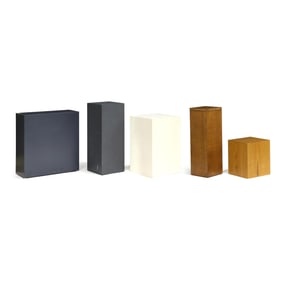 Seven Assorted Gallery Display Pedestals