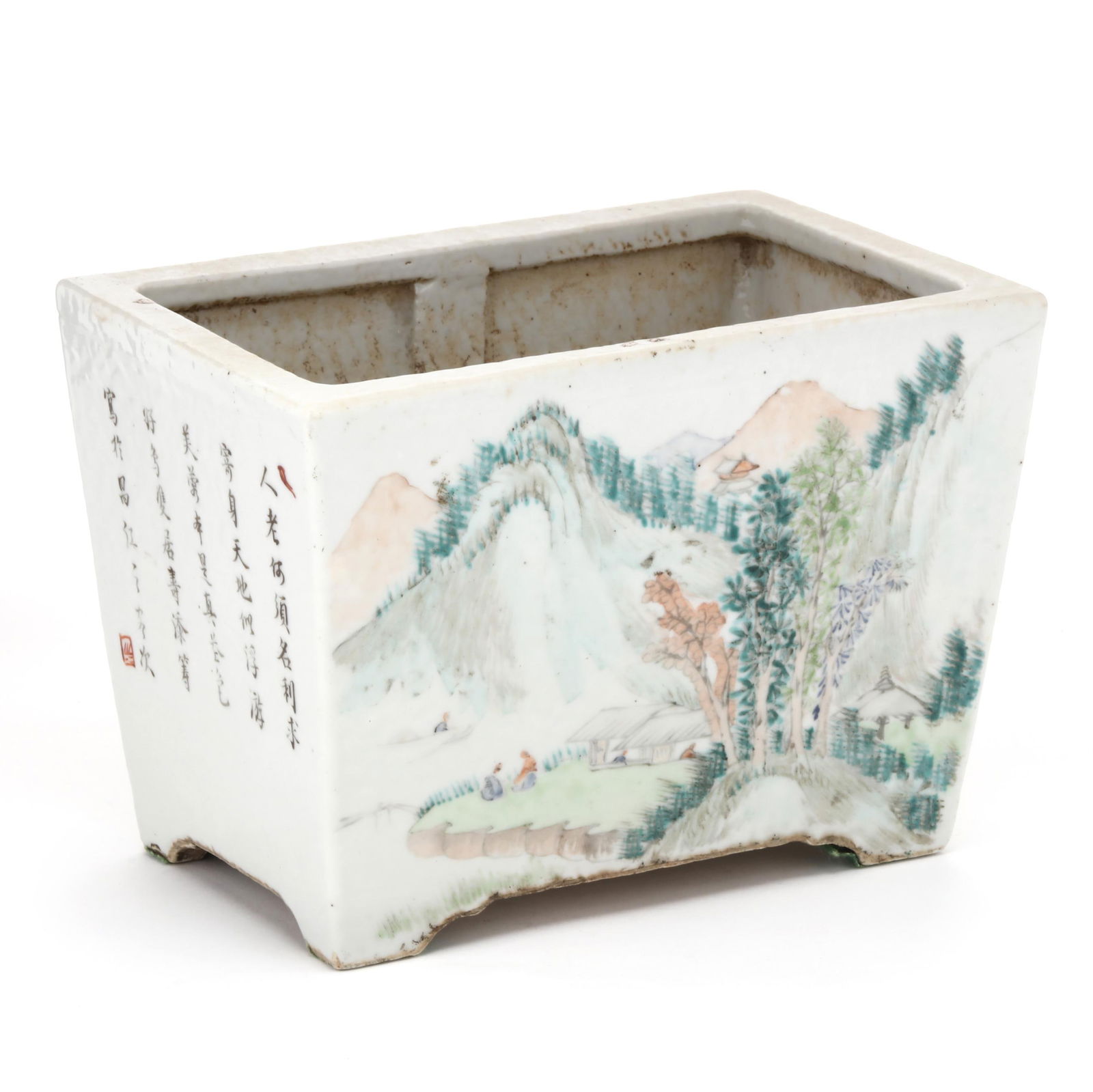 A Chinese Porcelain Famille Rose Planter (1 of 7)