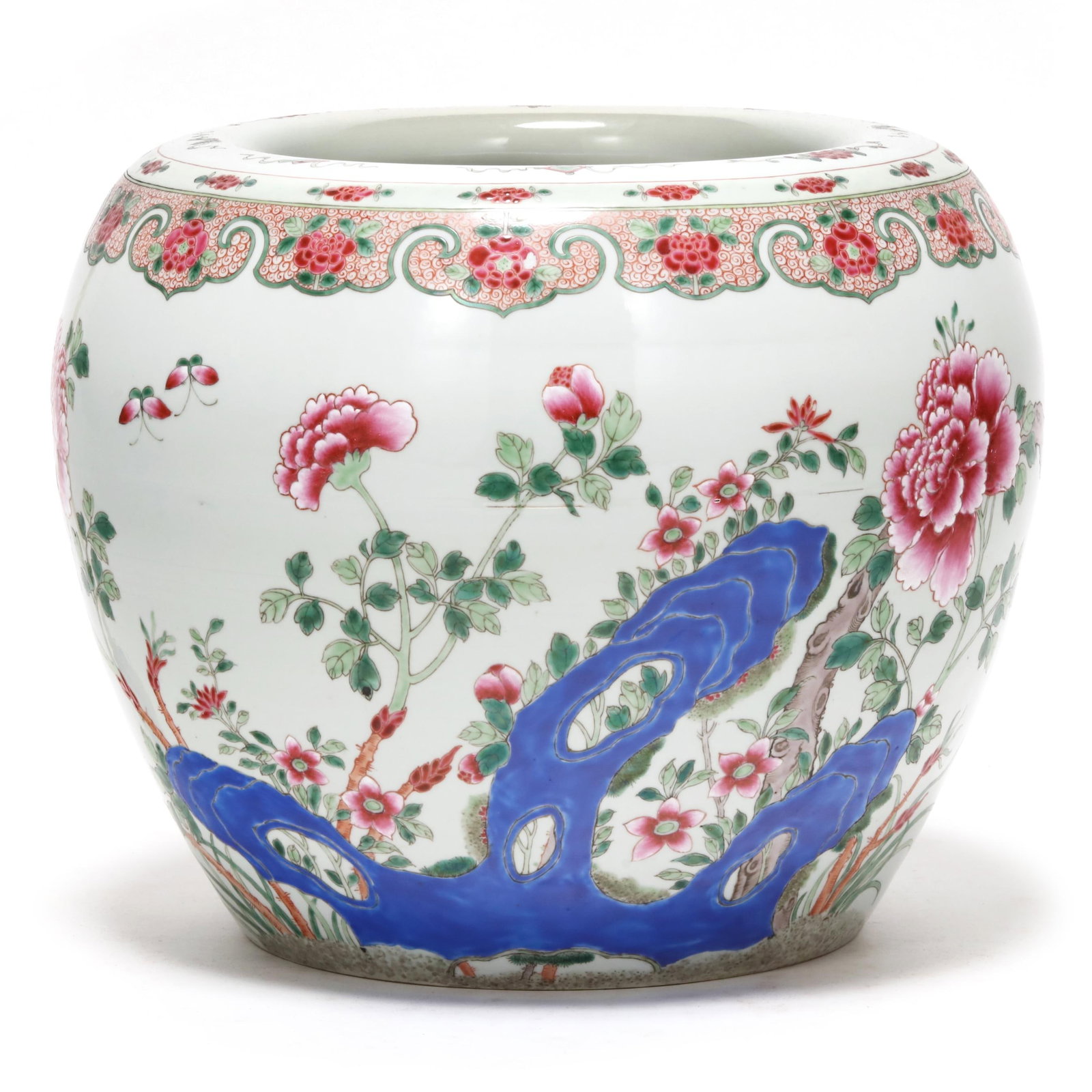 A Large Chinese Porcelain Famille Rose Planter (1 of 9)