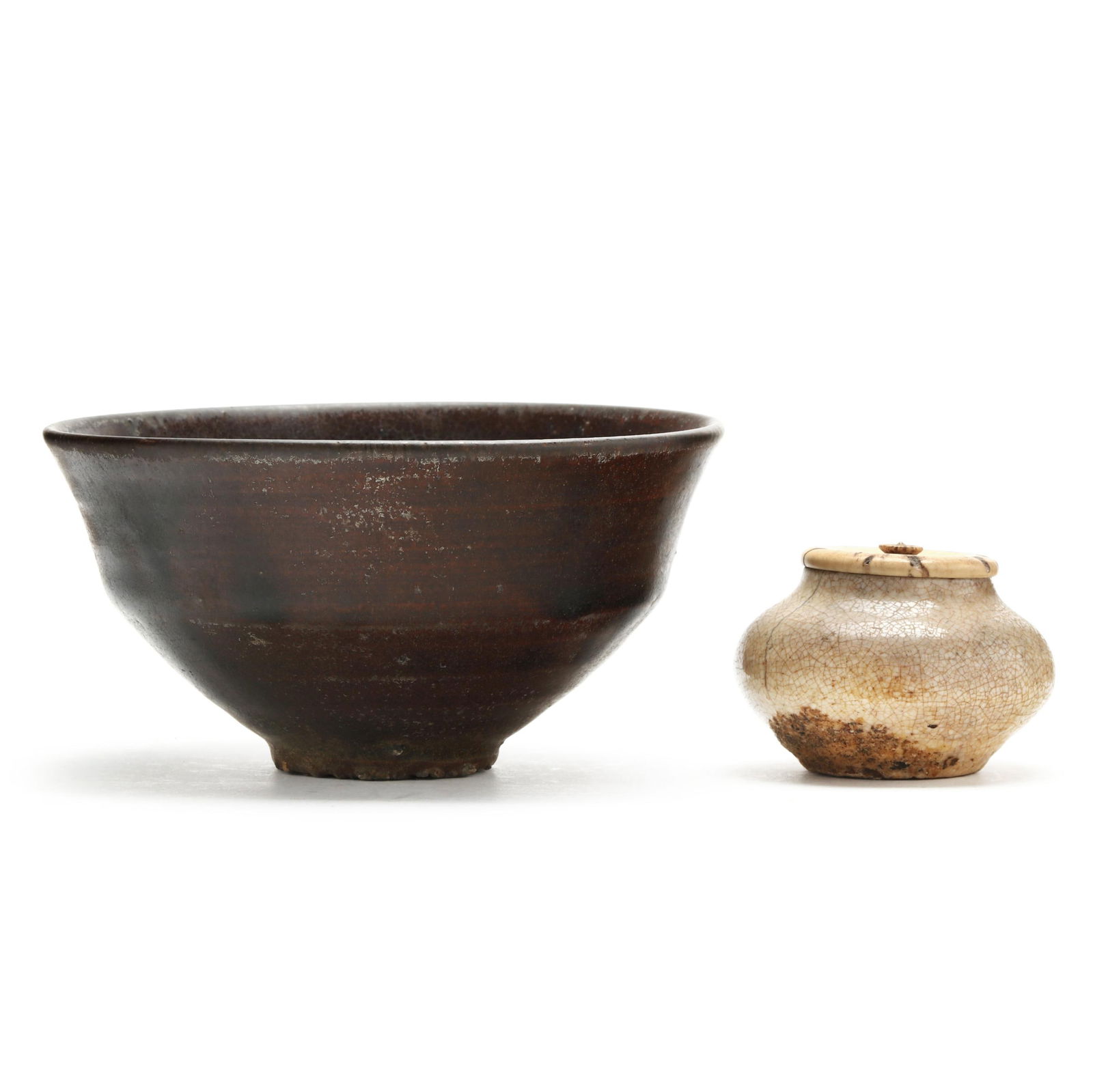 A Korean Bowl and Converted Old Medicine Jar (1 of 5)