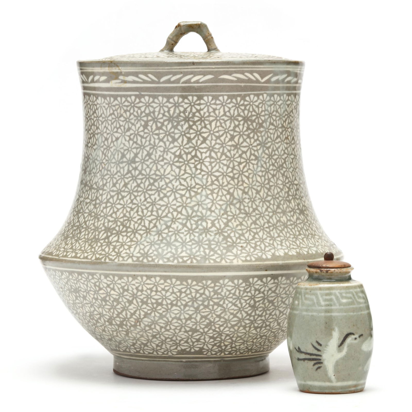 A Korean Inspired Fresh Water Container ( Mizusashi ) and Tea Caddy ( Chaire ) (1 of 8)