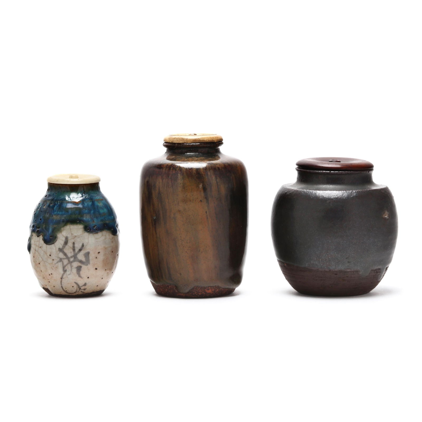 Three Japanese Ceramic Tea Caddies ( Chaire ) (1 of 4)
