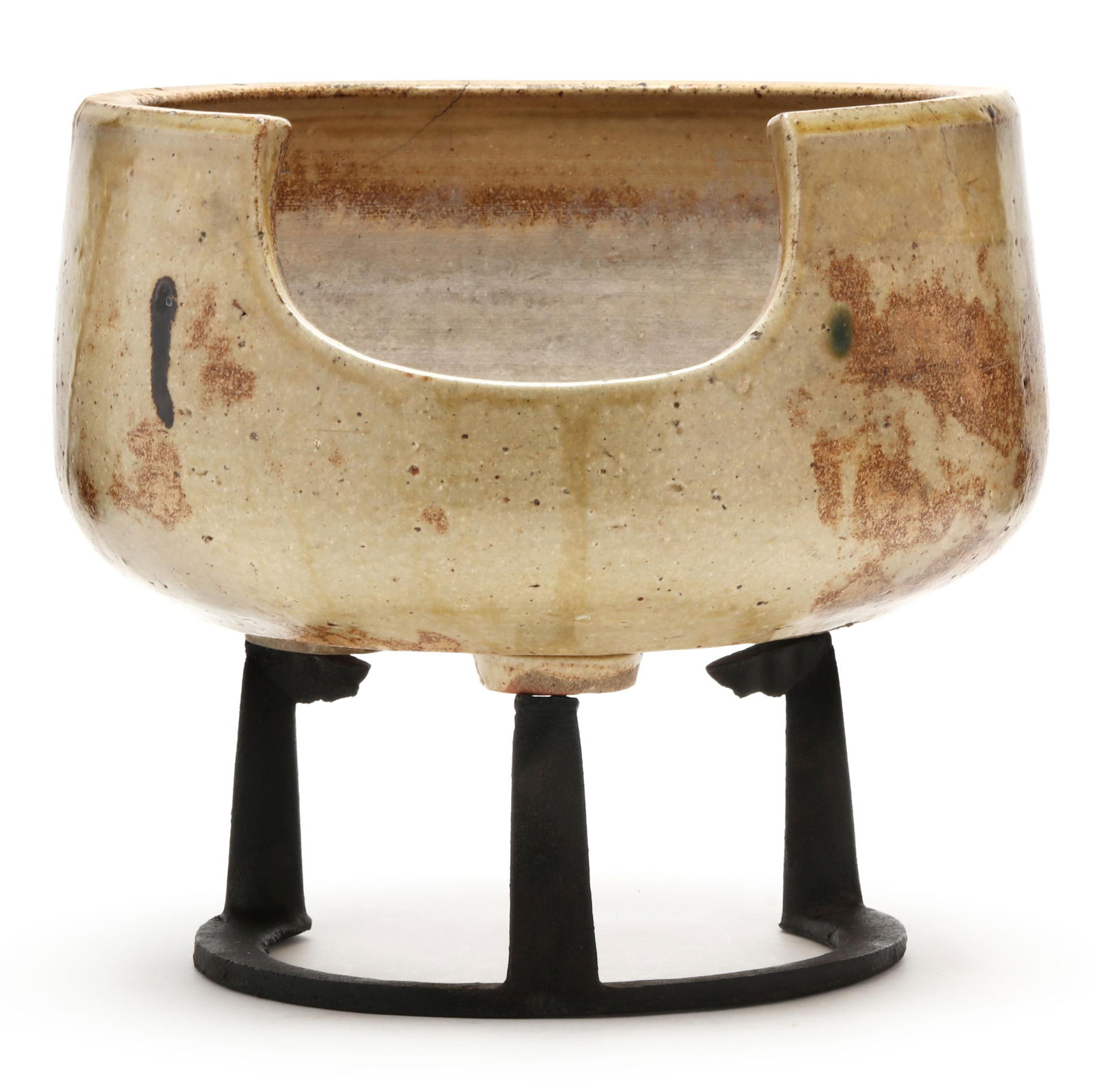 A Large Japanese Ceramic Hibachi Furo (1 of 6)