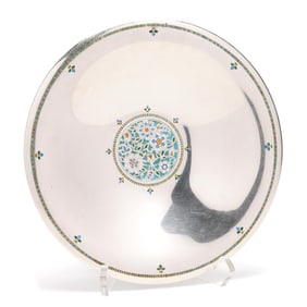 Tiffany & Co. Sterling Silver Enameled Dish