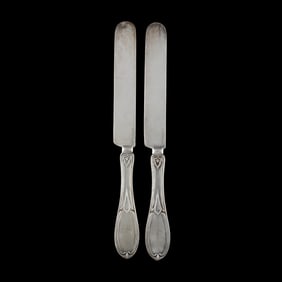 Pair of Coin Silver Knives, Retailed By Tiffany & Co.