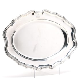 French Silver Serving Tray, Retailed by Tiffany & Co., Paris