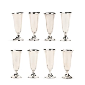 Set of Eight Gorham Sterling Silver Cordials