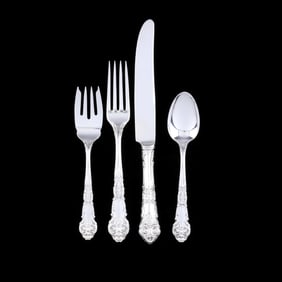 Reed & Barton French Renaissance Sterling Silver Flatware Service