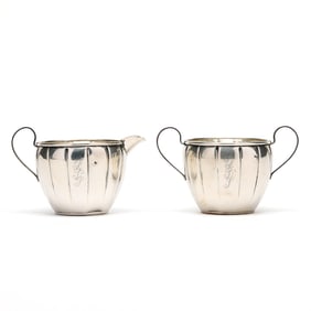 A Sterling Silver Creamer & Sugar by Newburyport Silver Co.