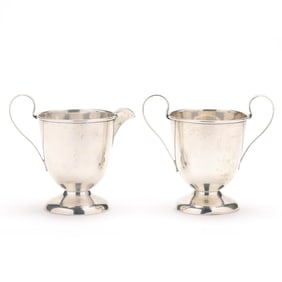 Weidlich Sterling Silver Sugar and Creamer