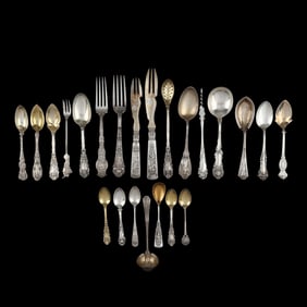 Selection of Sterling Silver Flatware in Figural Patterns