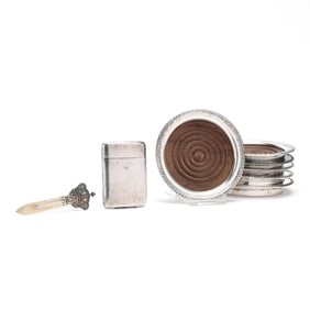 Group of Sterling and Silver Accessories