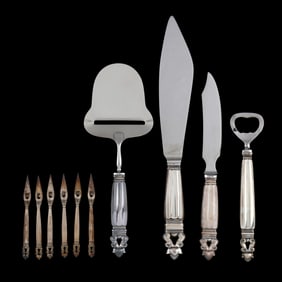 Georg Jensen Acorn Sterling Silver Flatware