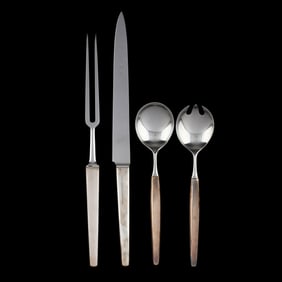 Two Sets of Georg Jensen Sterling Servers