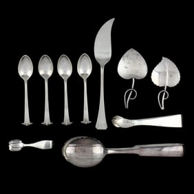 Ten Pieces of American Sterling Silver Flatware