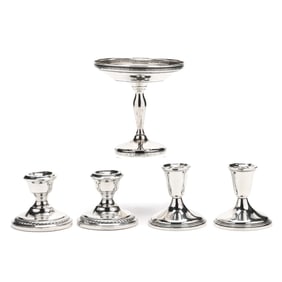 Five American Weighted Sterling Silver Table Accessories