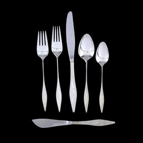 Reed & Barton Cellini-Engraved Sterling Silver Flatware Service