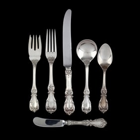 Reed & Barton Burgundy Sterling Silver Flatware Service