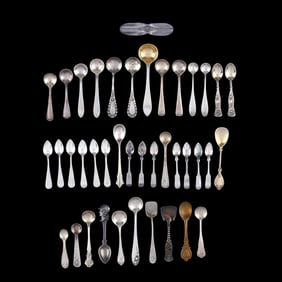 Collection of Silver Miniature and Salt Spoons