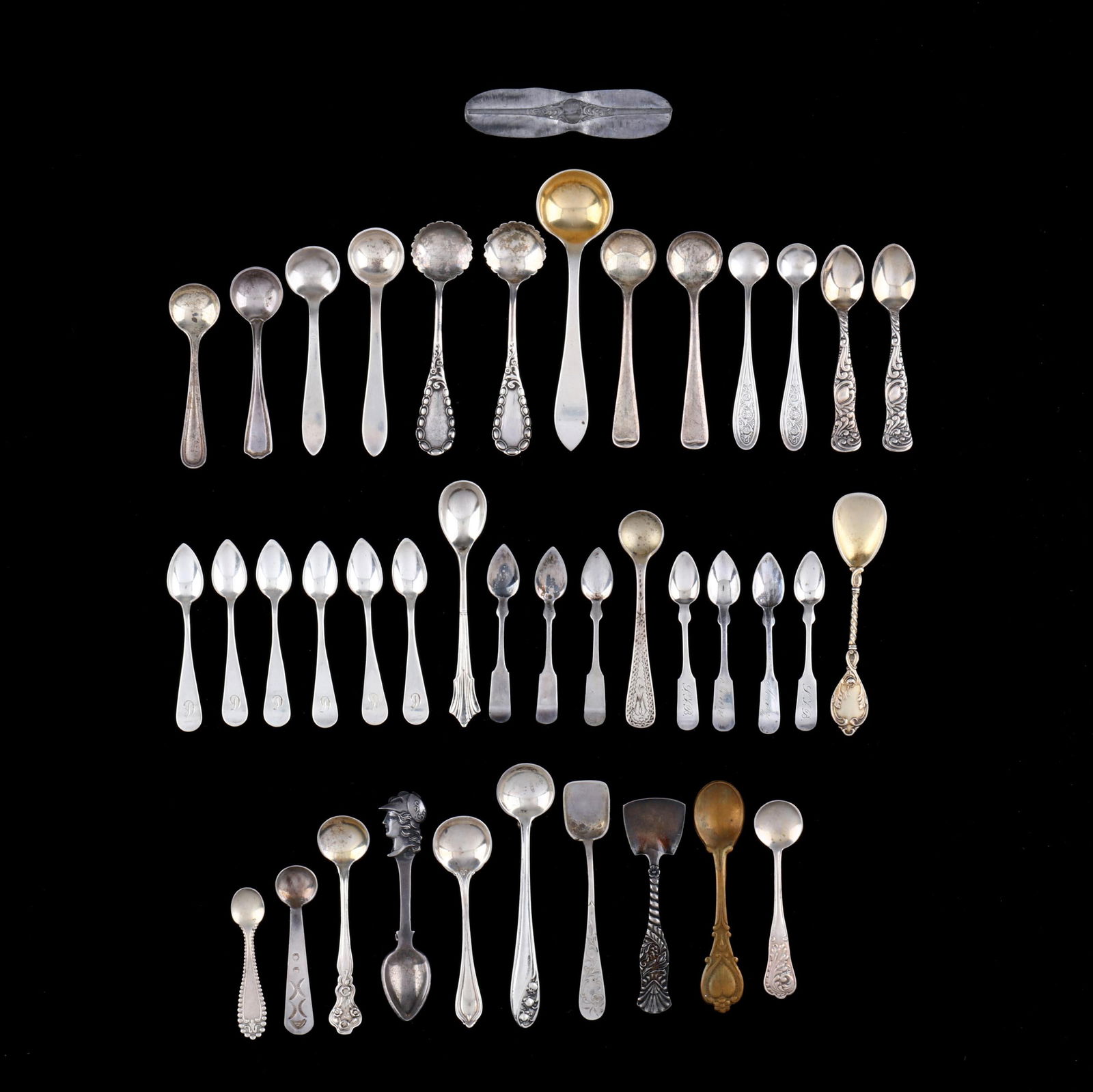 Collection of Silver Miniature and Salt Spoons (1 of 12)