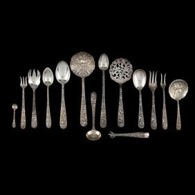 Collection of S. Kirk & Son Repousse Sterling Silver Flatware