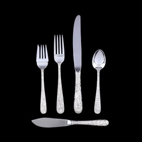 S. Kirk & Son Repousse Sterling Silver Flatware Service