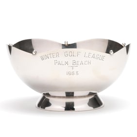 A Sterling Silver Palm Beach Golf Trophy