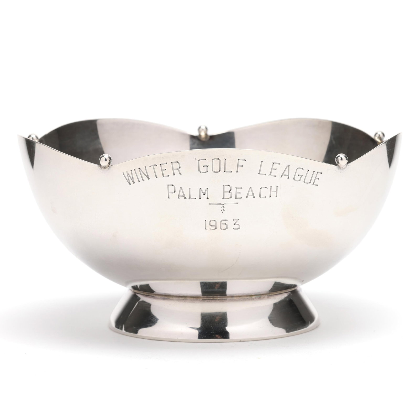 A Sterling Silver Palm Beach Golf Trophy (1 of 4)