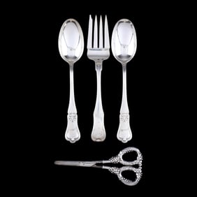 Four Sterling Silver Servers