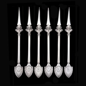 Set of Six Gorham Sterling Silver Butter Picks
