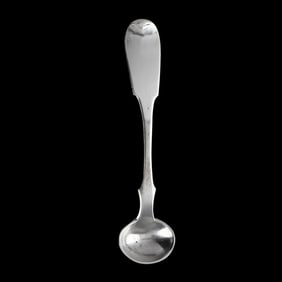 Louisiana Coin Silver Salt Spoon by J. D. Anderson