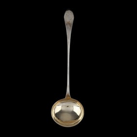 An Early American Coin Silver Ladle