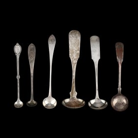 A Collection of American Coin Silver Ladles