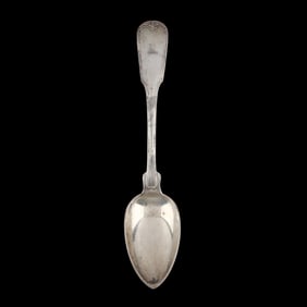 Coin Silver Armorial Tablespoon, Retailed By Gregg Hayden & Co.