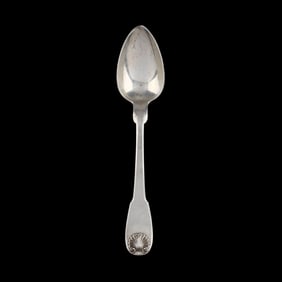 American Coin Silver Spoon, Mark of John Wolf Forbes