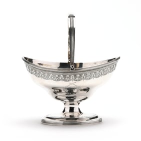 George III Silver Sugar Basket, Mark of Crispin Fuller