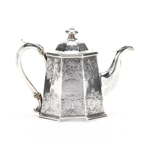 Victorian Silver Teapot, Mark of Robert Hennell III