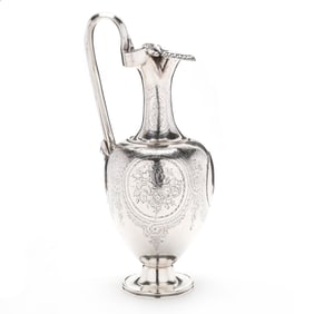 A Victorian Silver Wine Ewer, Mark of William Smily