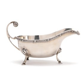 George V Silver Sauce Boat, Mark of Charles S Green & Co Ltd.