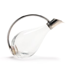 An Elizabeth II Silver Mounted Wine Decanter, Mark of Asprey & Garrard